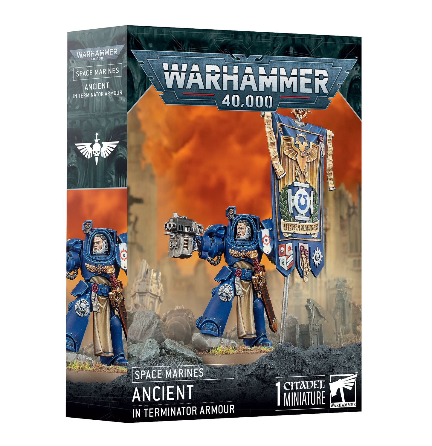 Games Workshop Warhammer 40K Space Marines: Ancient in Terminator Armour 48-104
