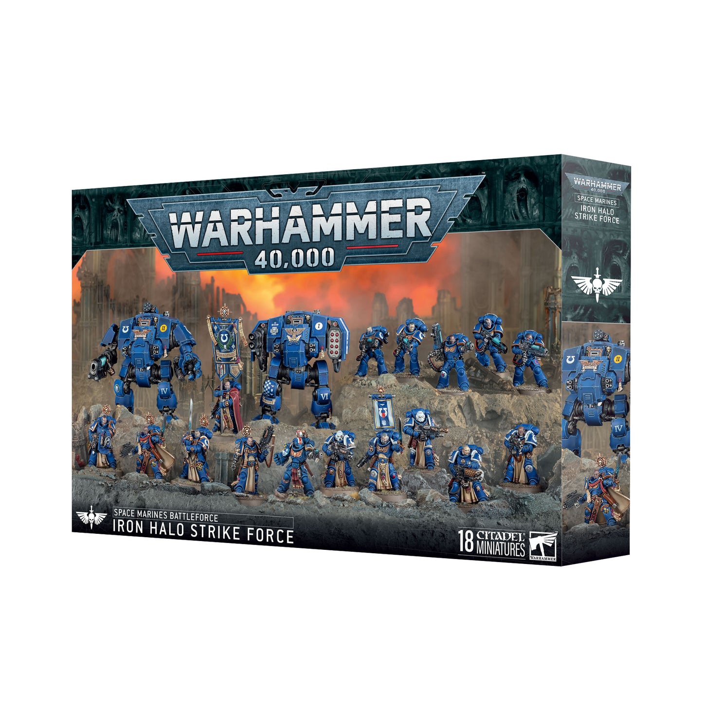 Games Workshop Warhammer 40K Battleforce Space Marines Iron Halo Strike Force 71-48